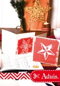 Linoldruck f&#xFC;r weihnachtliche Karten