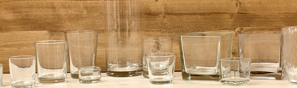 Glasteller - Glasvase - Glasflasche